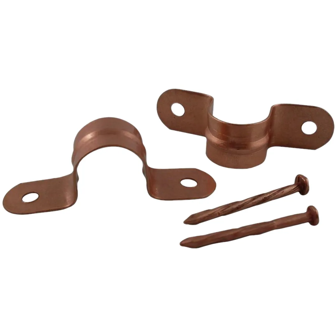 MASTERS MASTERS 2 Hole Copper Clips With Nails - 100 Pack