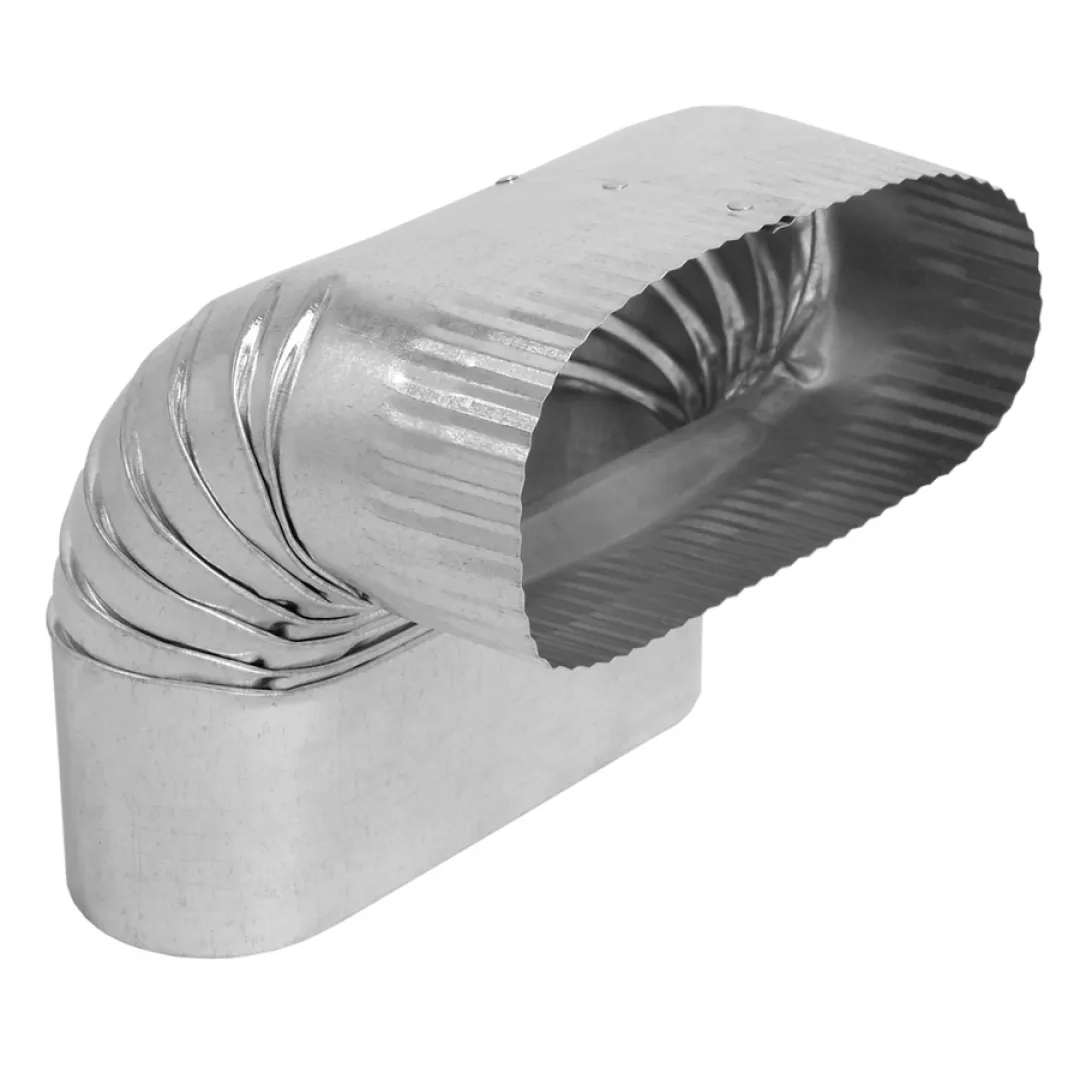 Galvanized 90° Vertical Oval Elbows Galvanized 90° Vertical Oval Elbows