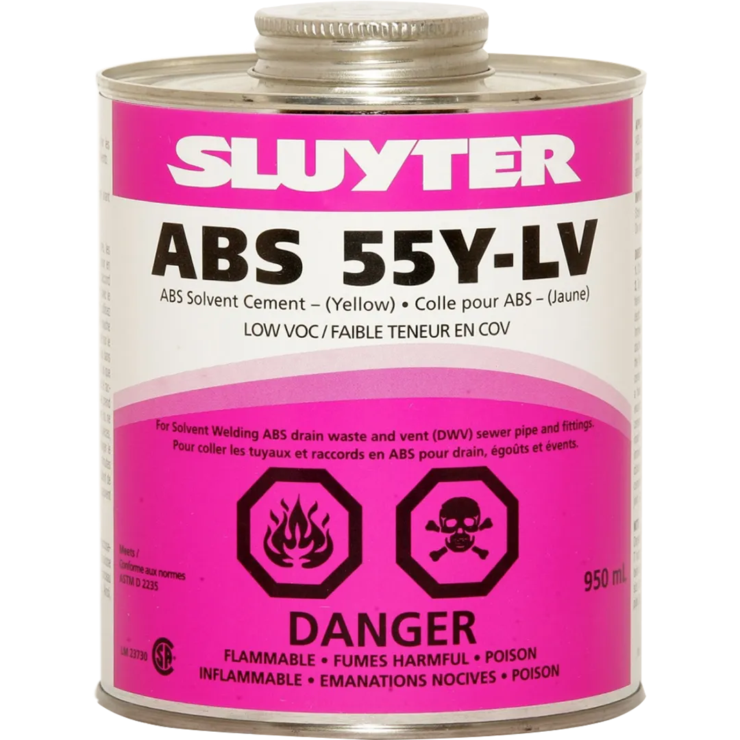 SLUYTER SLUYTER ABS 55Y Solvent Cement - Medium Bodied SLUYTER SLUYTER ABS 55Y Solvent Cement - Medium Bodied