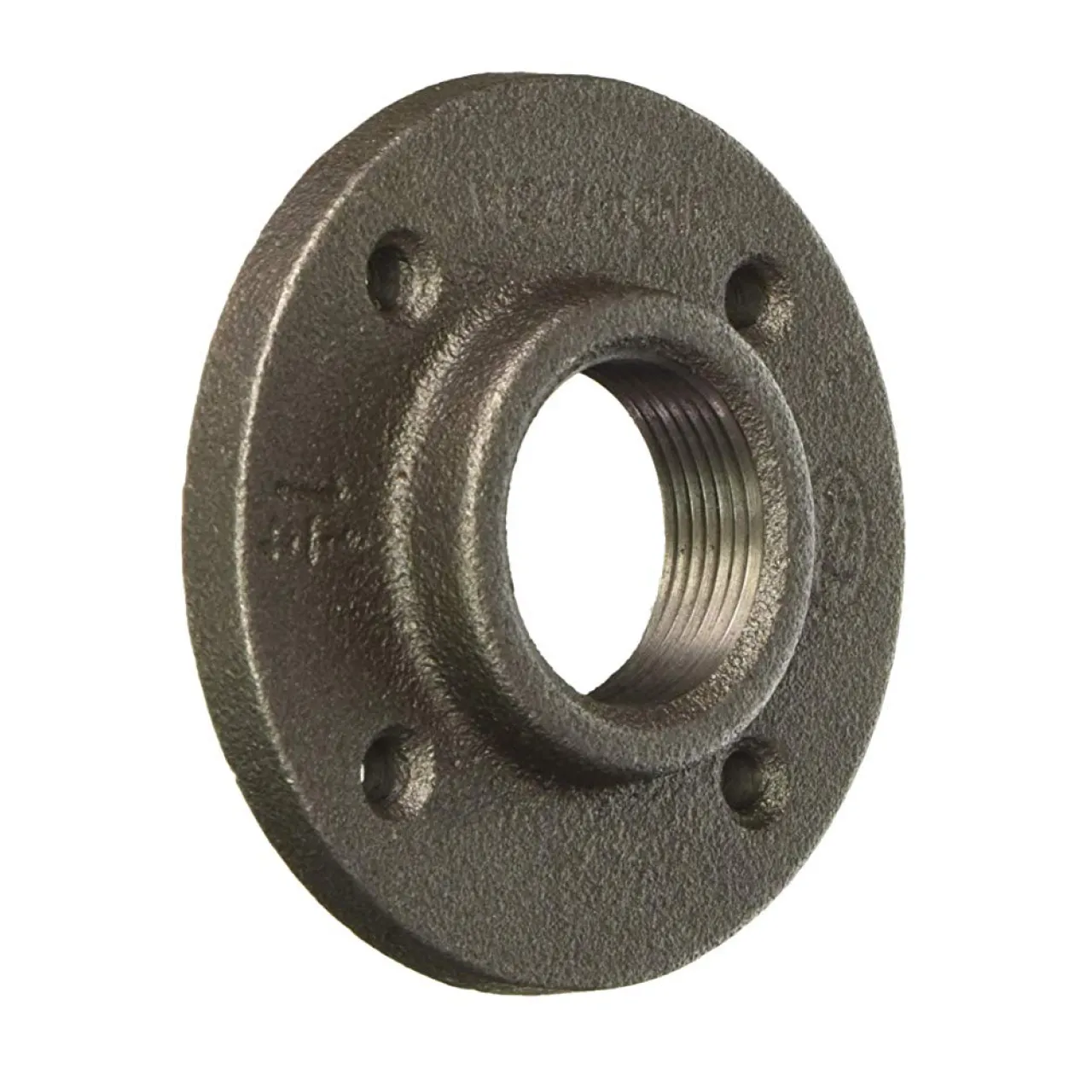Black Iron Floor Or Wall Flange