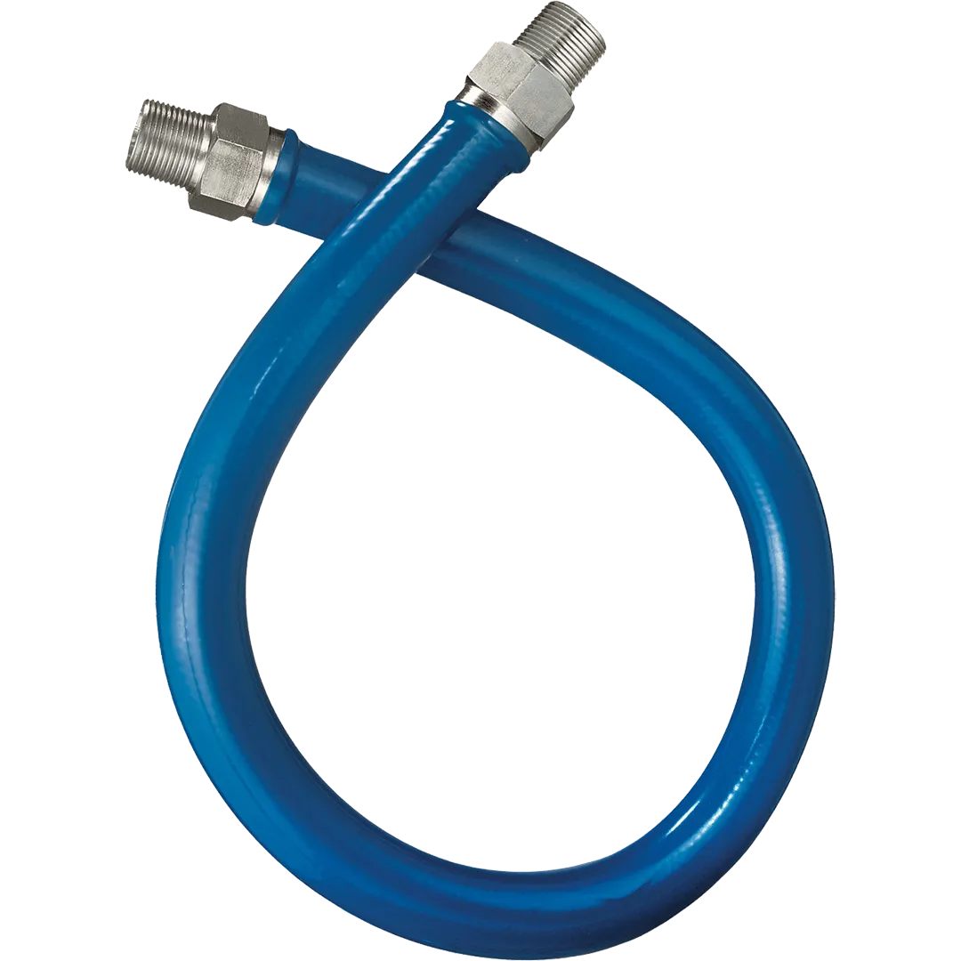 DORMONT DORMONT Blue Hose Stainless Steel Foodservice Gas Connectors DORMONT DORMONT Blue Hose Stainless Steel Foodservice Gas Connectors