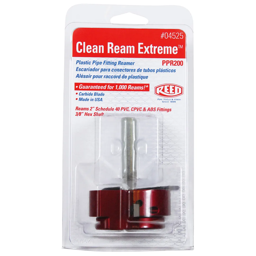 REED REED Clean Ream Extreme Plastic Pipe Fitting Reamers REED REED Clean Ream Extreme Plastic Pipe Fitting Reamers