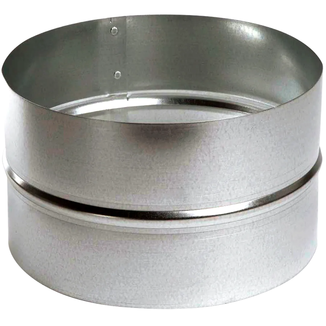 Galvanized Spiral Couplings - Small End - 22 Gauge Galvanized Spiral Couplings - Small End - 22 Gauge