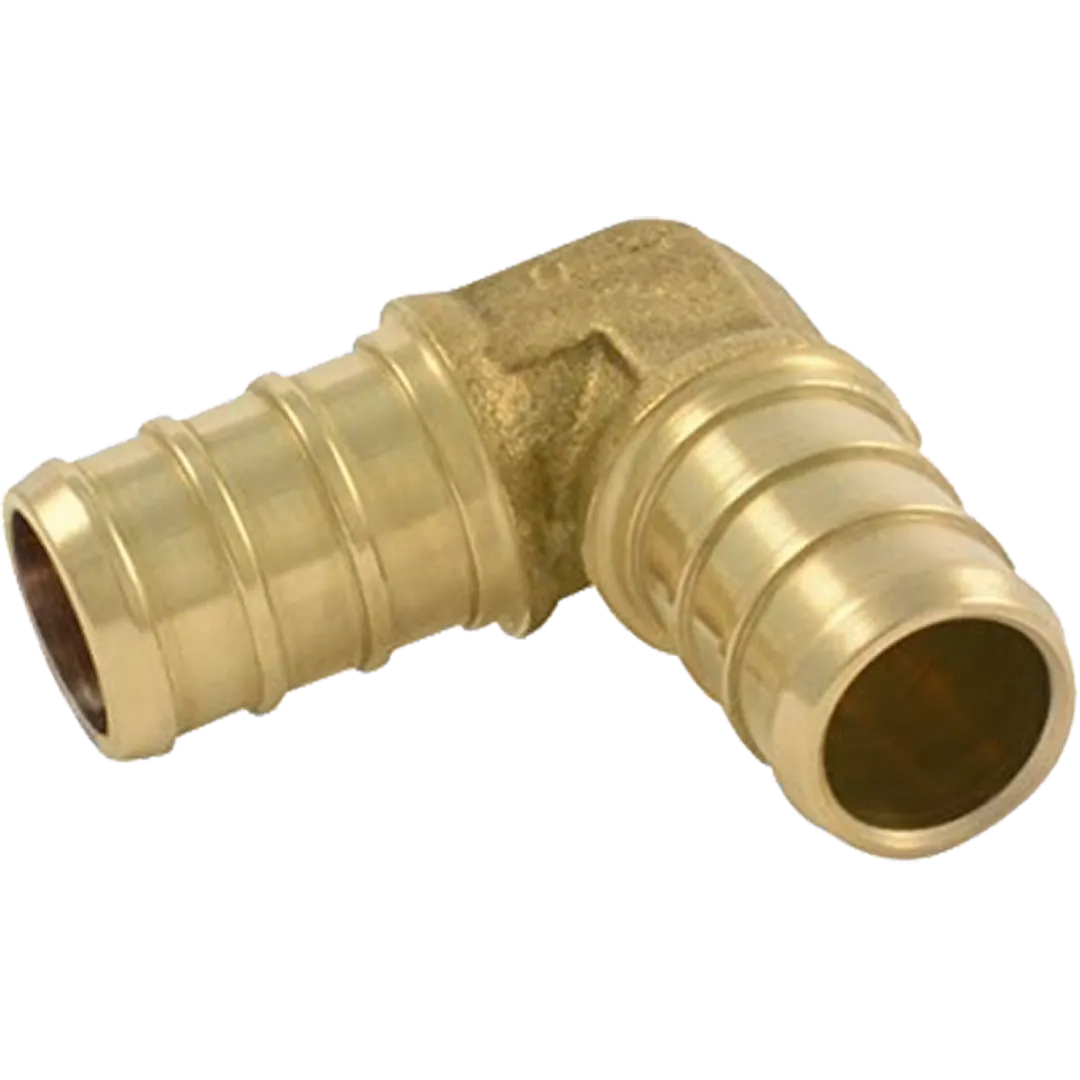 Pex Insert Brass 90° Elbows - B x B Pex Insert Brass 90° Elbows - B x B