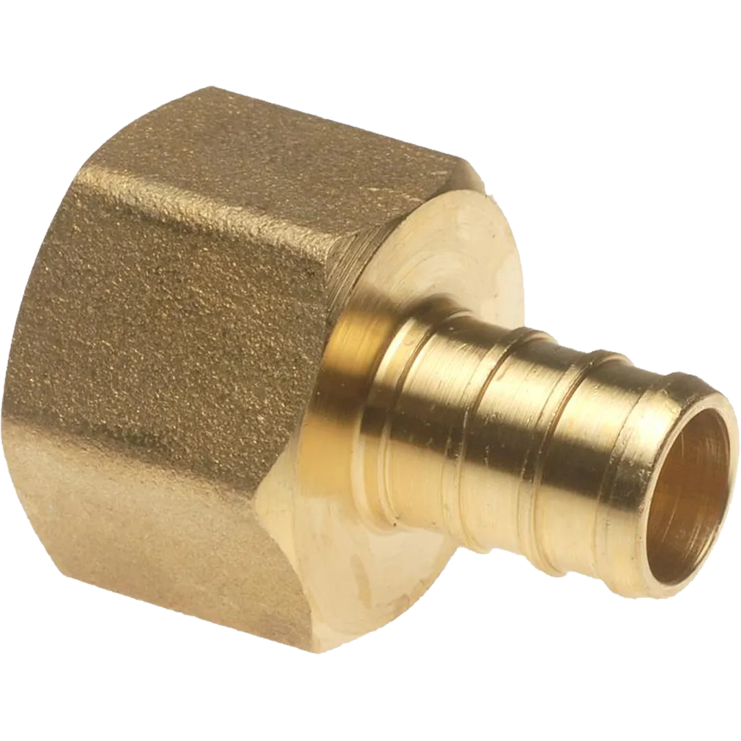 Pex Insert Brass Female Adapters - B x FPT Pex Insert Brass Female Adapters - B x FPT