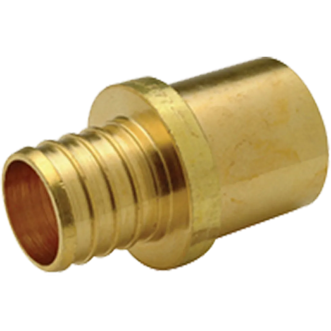 Pex Insert Brass Sweat Adapters - B x Hub Pex Insert Brass Sweat Adapters - B x Hub