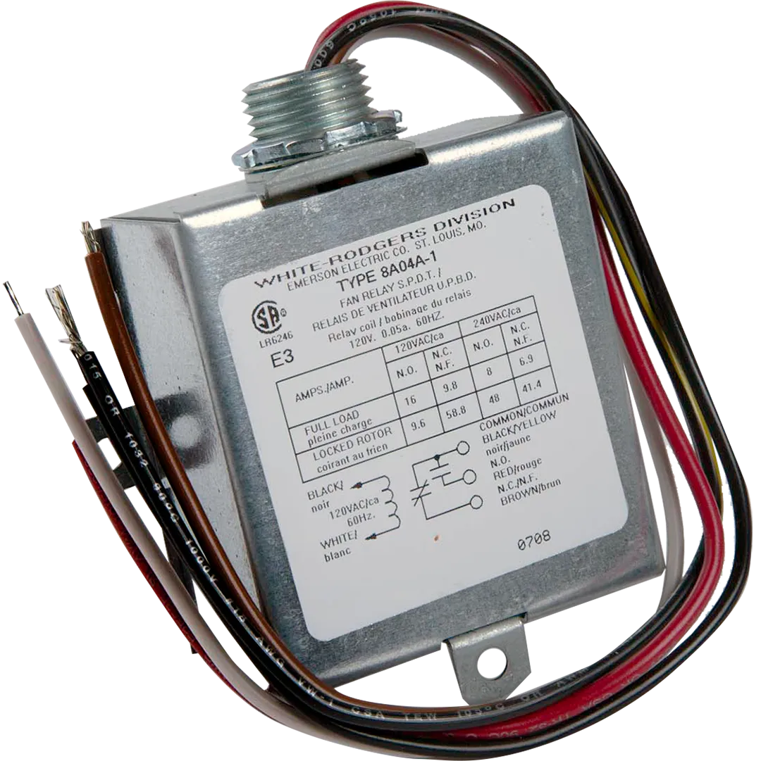 WHITE RODGERS WHITE RODGERS SPDT Fan Relay For Line Voltage Loads & Blowers WHITE RODGERS WHITE RODGERS SPDT Fan Relay For Line Voltage Loads & Blowers