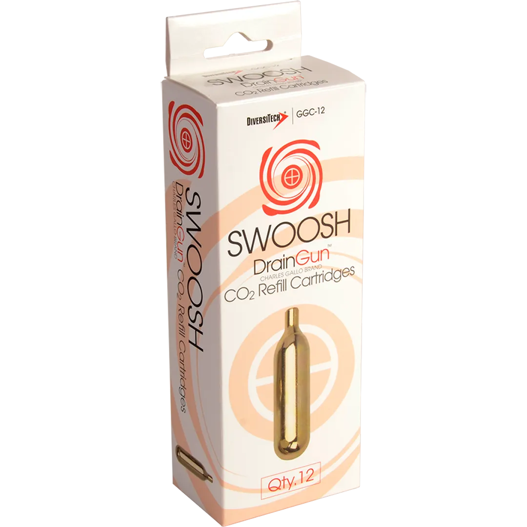 DIVERSITECH DIVERSITECH Swoosh Drain Gun Cartridges - 12 Pack