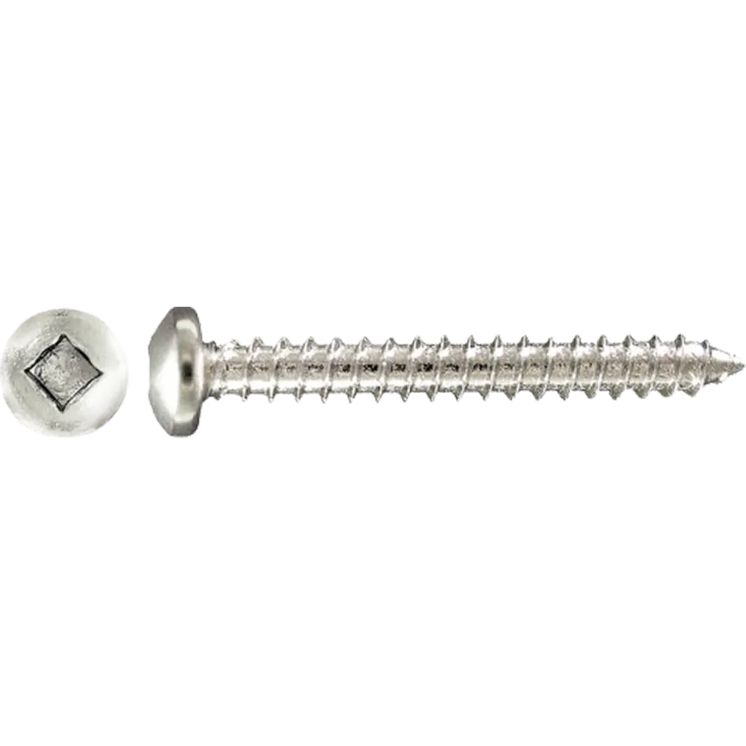 HPAULIN HPAULIN Zinc Plated Pan Head Square Drive Tapping Screws HPAULIN HPAULIN Zinc Plated Pan Head Square Drive Tapping Screws