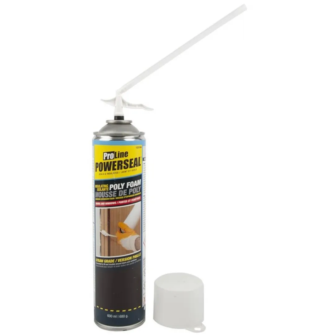 Pro-Line Pro-Line Powerseal Window & Door Poly Foam Sealant With Straw - 680g Pro-Line Pro-Line Powerseal Window & Door Poly Foam Sealant With Straw - 680g