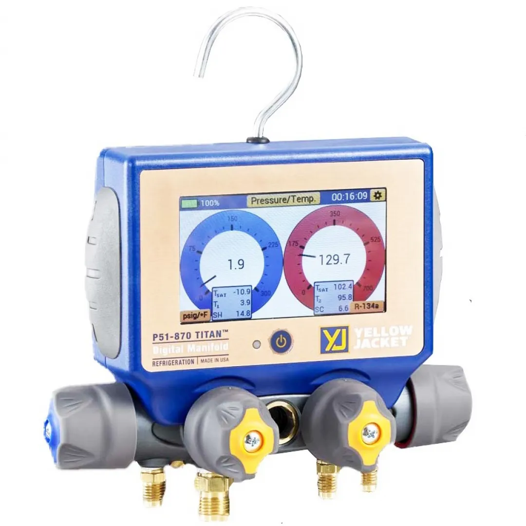 YELLOW JACKET YELLOW JACKET Titan Digital Manifold With Case