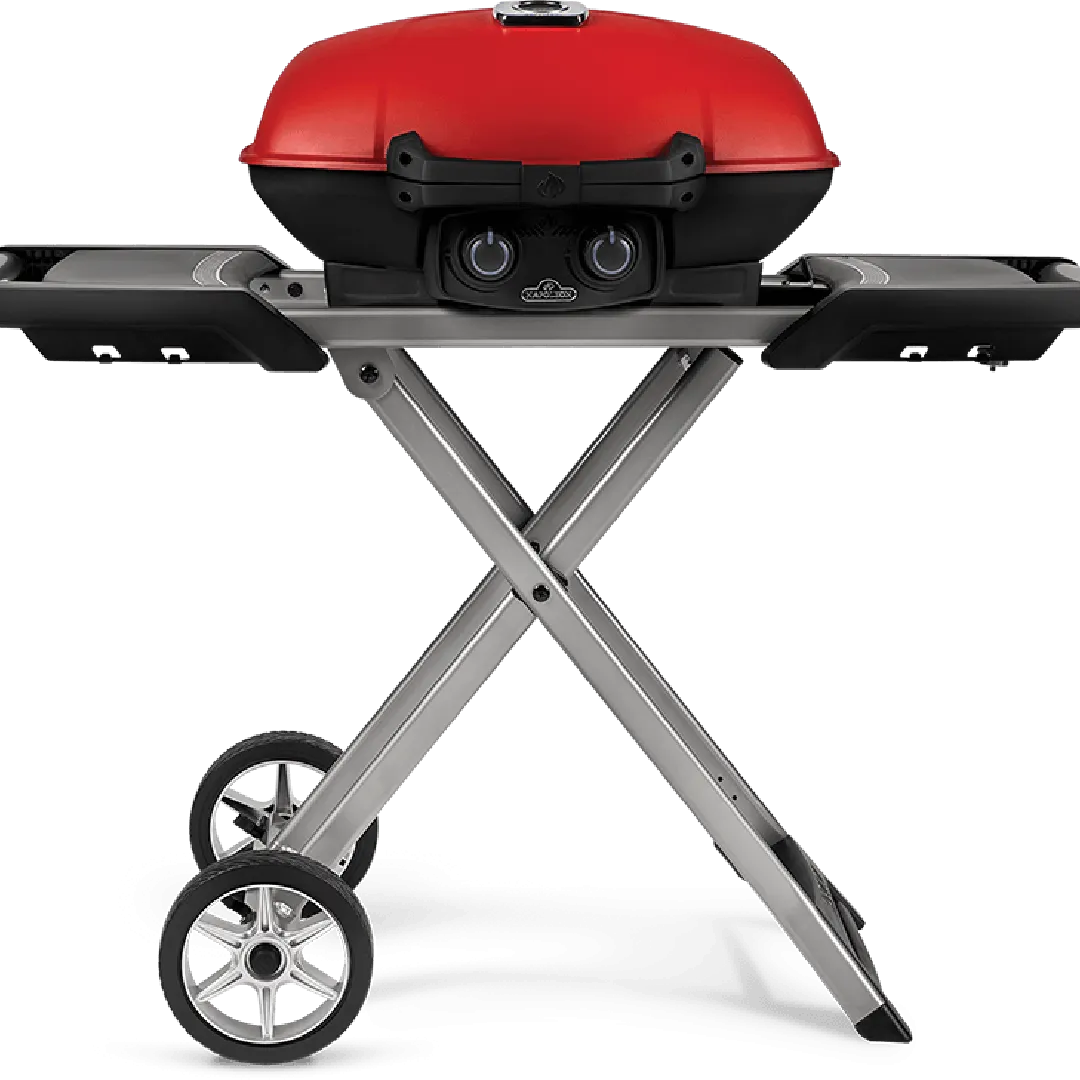 NAPOLEON NAPOLEON TravelQ 285 Portable Gas BBQ With Scissor Cart - Red