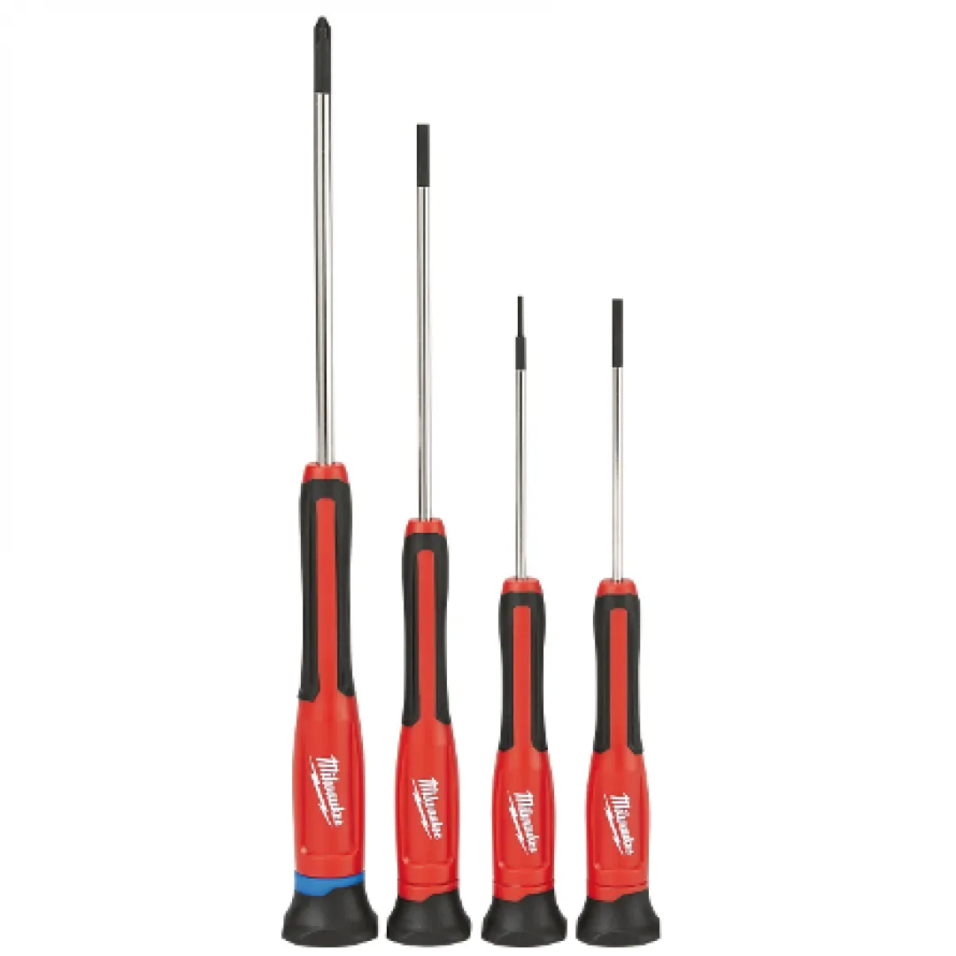 MILWAUKEE MILWAUKEE 4 Pc Precision Screwdrivers Set MILWAUKEE MILWAUKEE 4 Pc Precision Screwdrivers Set