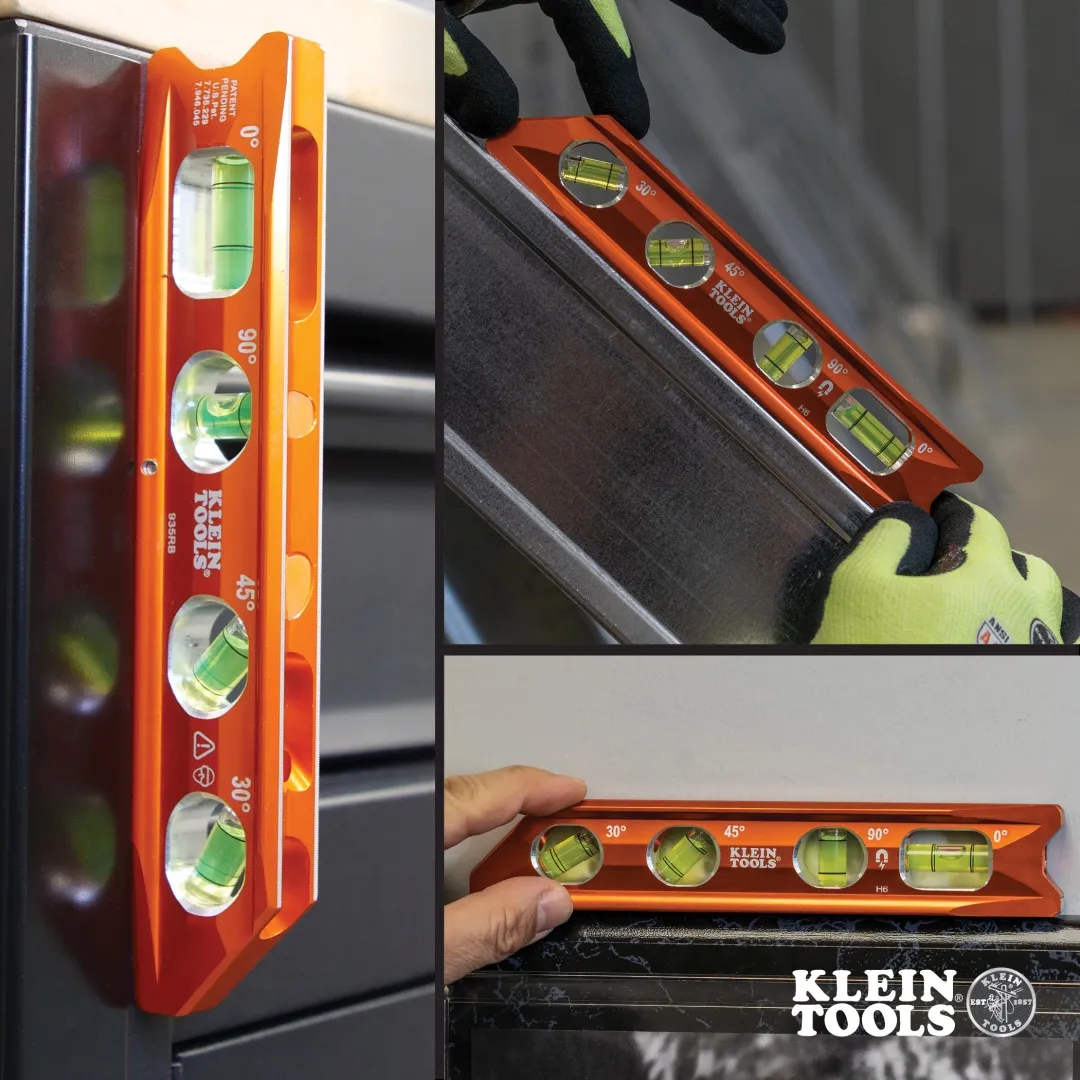KLEIN TOOLS KLEIN TOOLS 8" Magnetic Torpedo Billet Level KLEIN TOOLS KLEIN TOOLS 8" Magnetic Torpedo Billet Level