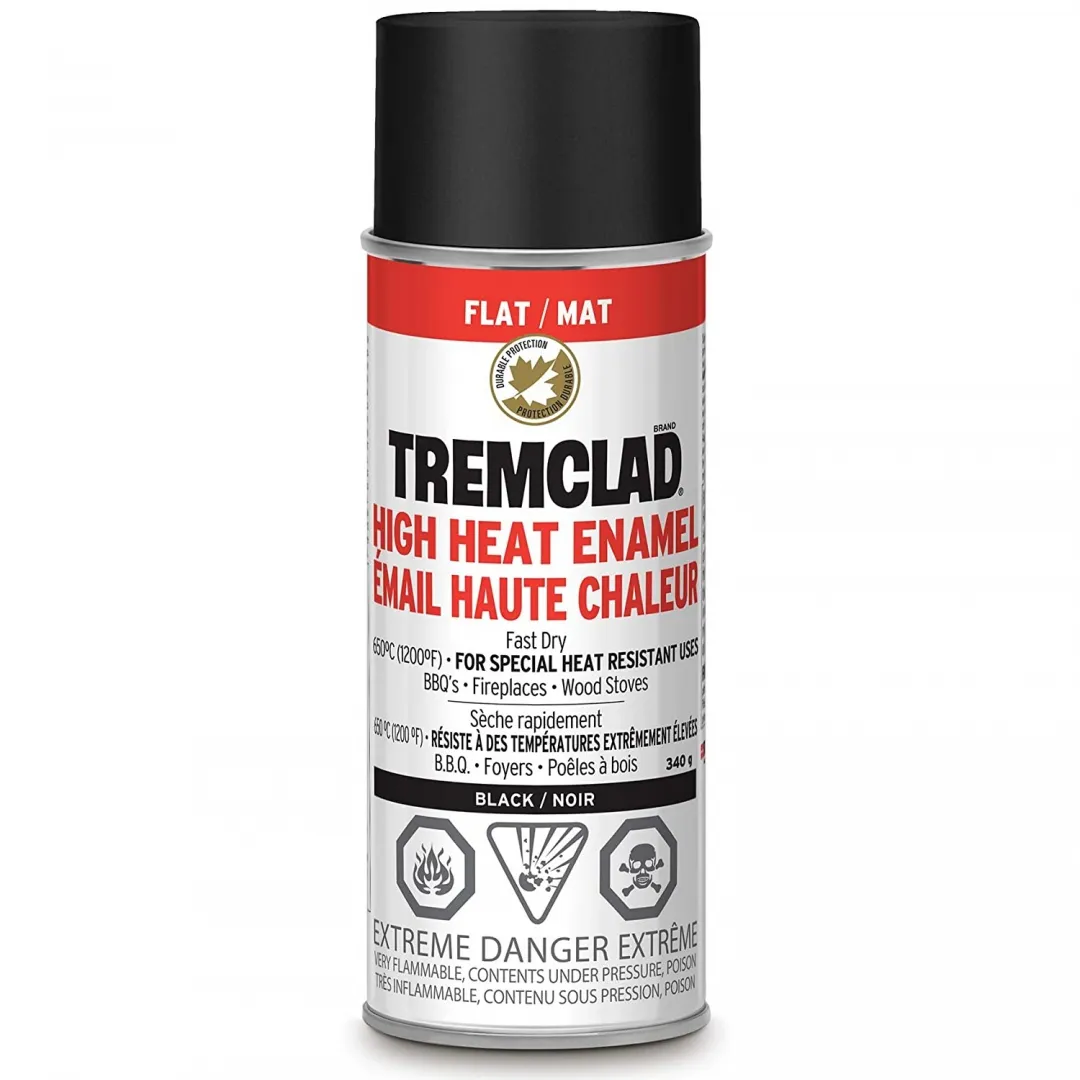 RUST-OLEUM RUST-OLEUM Tremclad High Heat Enamel - Black RUST-OLEUM RUST-OLEUM Tremclad High Heat Enamel - Black